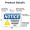Signmission Operation By Authorized Personnel Only OSHA Notice Sign, Aluminum, 10in W x 7in L, 2PK OS-2PACK-NS-A-710-L-16303 - alternate 4